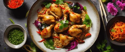 Nouilles sautées au poulet maison : secrets d’un plat incontournable d’Asie